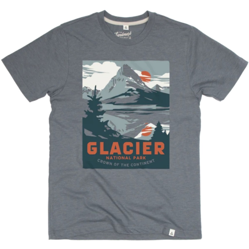 NWT - The Landmark Project - Glacier National Park Unisex Tee - Size XS